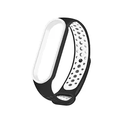 Ремінець Nike Sport Mi Band 5/6 Black White ( 5 )
