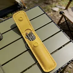 Набір для чищення вух і видалення вушної сірки із 6 інструментів Жовтий - мініатюра 7