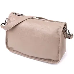 Стильна жіноча сумка на плече з натуральної шкіри Vintage 23002 темно-сіра