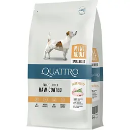 Сухий корм Quattro Adult Mini Chicken для дорослих собак малих порід з куркою 7 кг