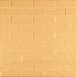 3D панель самоклеюча 700х770х3мм цегла Жовто-пісочна (009-3) SW-00000229