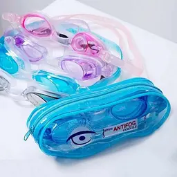 Окуляри для плавання дитячі/підліткові Swim Goggles NE-PL-600-B, сині - мініатюра 2