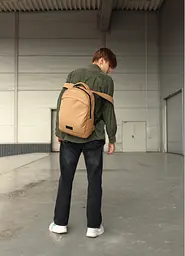 Чоловічий рюкзак Sambag Zard LZNm бежевий 43 х 27 х 13 см (25000026m) - мініатюра 3