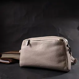 Сумка-клатч для жінок із м'якої натуральної шкіри Vintage 22376 біла - мініатюра 10