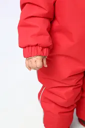 Теплий дитячий комбінезон для дівчинки на зиму зріст 86 - 92 см (18 - 24 місяці) Flavien Червоний - мініатюра 8