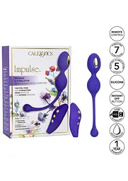 Вагінальні кульки CalExotics E-stim Dual Kegel Exerciser, 19.7 см, фіолетовий - мініатюра 12