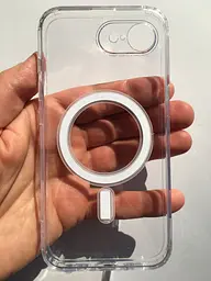 Протиударний прозорий чохол для Apple iPhone 17e/16e Clear Case Ultra Hybrid MagSafe з магнітом - мініатюра 6