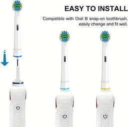 Змінні насадки для електричної зубної щітки Oral-B 4 шт., підходять для Precision Clean, Advance Power та ін. - мініатюра 7