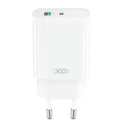 Сітчастий зарядний пристрій XO CE29 20W 1USB-A+1USB-C Зовнішній Charger with Lightning cable (NB-Q231A) Білий - мініатюра 5