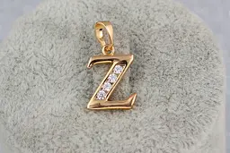 Кулон Xuping Jewelry літера Z 1,5 см золотистий