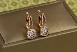 Сережки Xuping Jewelry Недра 1,4 см золотисті