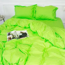 Постільна білизна MirSon SatinStripe 30-0016LightGreen 200х220 Євро (2200005253670) - мініатюра 4