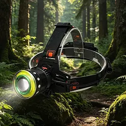 Налобний ліхтар з діодами T6 + COB XPRO T105-T6+COB (47294-T105_230) - мініатюра 3