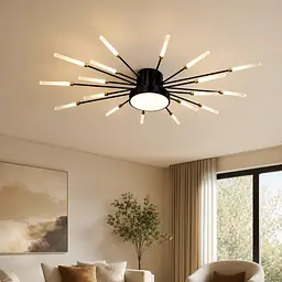 Світлодіодна люстра стельова Artlight 6472/18, 16 Вт, чорна