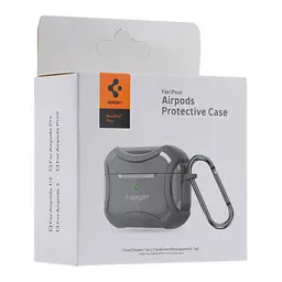 Футляр із карабіном Spigen DuraPro Flex Airpods 1/ Airpods 2 Grey (35267_3345635) - мініатюра 2