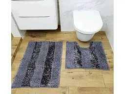 Набір килимків Dariana 55*50+55*80см попільний для
