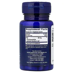 Натуральна добавка Life Extension PQQ 20 mg, 30 вегакапсул - мініатюра 2
