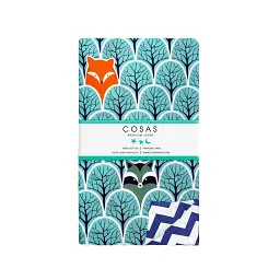 Підковдра дитяча Cosas Wood Bear 110х140 см бірюзова (МишкиЛес_ЗигСиний_22) - мініатюра 2