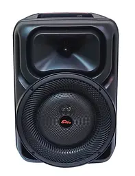 Портативна колонка Sing-e ZQS8147 з мікрофонам та пультом Акустична система RGB підсвічування Чорний 200 Вт - мініатюра 3