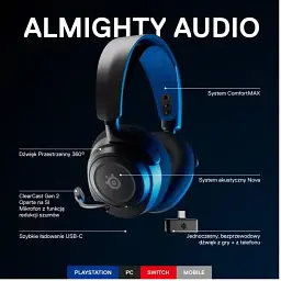 Навушники з мікрофоном SteelSeries Arctis Nova 7P Black (61559) - мініатюра 10