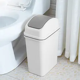 Відро для сміття MBM My Home з кришкою 15 л сіре (BIN-12 15L GRAY) - мініатюра 8