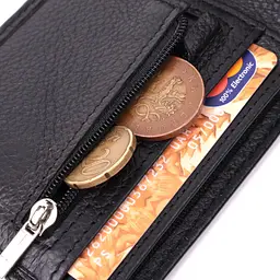 Зручне чоловіче портмоне з натуральної шкіри ST Leather 22482 чорний - мініатюра 6