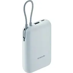 Портативна батарея Xiaomi Power Bank 10000 mAh 22.5W Integrated Cable Blue (BHR9073GL) - мініатюра 2