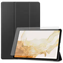 Чехол AIRON Premium для Samsung Galaxy Tab S9 Plus/S9 FE Plus 12.4'' 2023 с защитной пленкой и салфеткой black