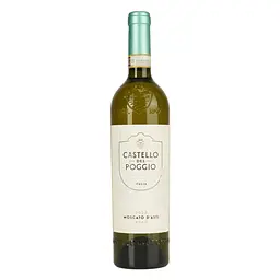 Вино ігристе Castello del Poggio Moscato d'Asti, біле, 5%, 0,75 л
