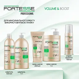 Шампунь Fortesse Professional Volume & Boost Об'єм для тонкого волосся з дозатором 1 л - мініатюра 7