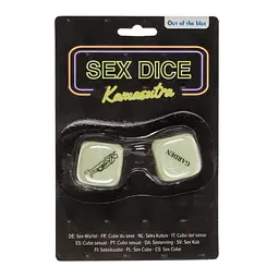 Неонові кубики Sex Dice Kamasutra білі, 2 шт. - мініатюра 6