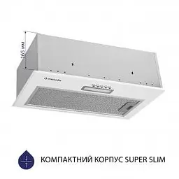 Вбудована витяжка Minola HBI 5614 WH 1000 LED - мініатюра 2