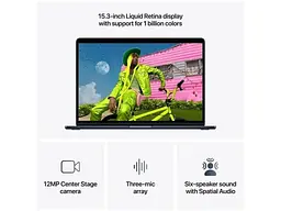 Ноутбук Apple MacBook Air 15 2026 M5 10 core GPU 16GB 1TB Sky Blue (MDVT4) - мініатюра 3