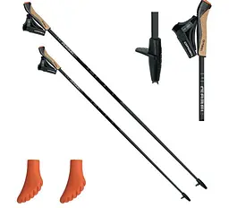 Палиці для скандинавської ходьби Gabel X-5 Black 115 (7009351141150) - мініатюра 2