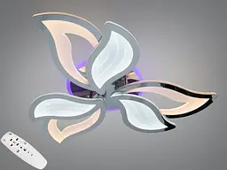 Люстра стельова LED хром 78W пульт димер 3 модулі
