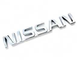 Емблема напис Nissan Хром 122х22 мм на скотчі (Завод)