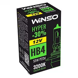 Автолампа галогенна Winso Hyper + 30% / HB4 / 55W / 12V / 1 шт (712600)