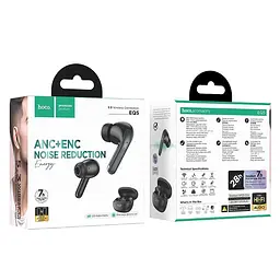Навушники Hoco EQ5 Energy TWS з шумозаглушенням ANC+ENC |BT5.3, 40/300mAh, 7h| black - мініатюра 3