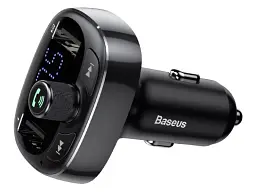 FM-трансмітер BASEUS FM Launcher S-09 2.4A 2USB Black (CCMT000301)