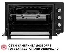 Електрична піч Perfelli Mirage 48 Black - мініатюра 7