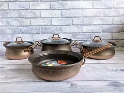 Набір посуду O.M.S. Collection 3044 IND bronze 7 предметів - мініатюра 2