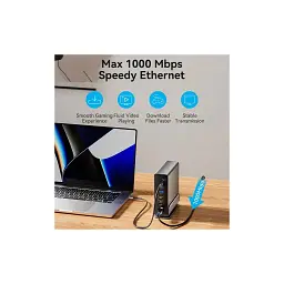 Концентратор Vention USB-C 15-in-1 2xHDMI + DisplayPort + RJ45 + SD/TF + 3.5mm gray (TPUH0) - мініатюра 11