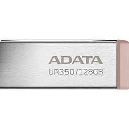 Флеш-накопичувач Adata Flash 128Gb USB 3.2 UR 350 Silver/Beige (UR350-128G-RSR/BG) - мініатюра 1
