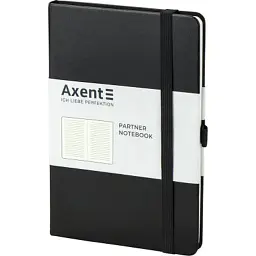 Книга записна Axent Partner 125х195 мм у лінійку 96 аркушів чорна (8308-01-A) - мініатюра 2