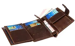 Шкіряне портмоне Vintage 9х12.5х2 см acs0015296 - мініатюра 3
