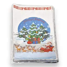 Упаковка новорічна для цукерок та подарунків (25x40) №20 Мerry christmas (100 шт)