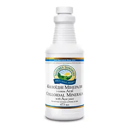 Колоїдні мінерали з соком Асаї НСП, 473 мл | Colloidal Minerals with Acai Juice NSP