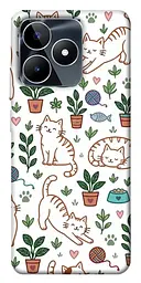 TPU чохол Demsky Cats pattern для Realme C53