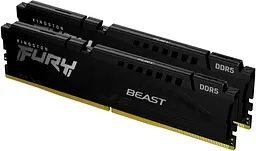 Модуль пам'яті Kingston Fury DDR5 64GB (2x32) 5600MHz Beast Black AMD EXPO/XMP 3.0 (KF556C36BBEK2-64)