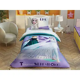 Комплект постільної білизни TAC Disney Frozen2 Crystal Полуторний Різнокольоровий 000229601